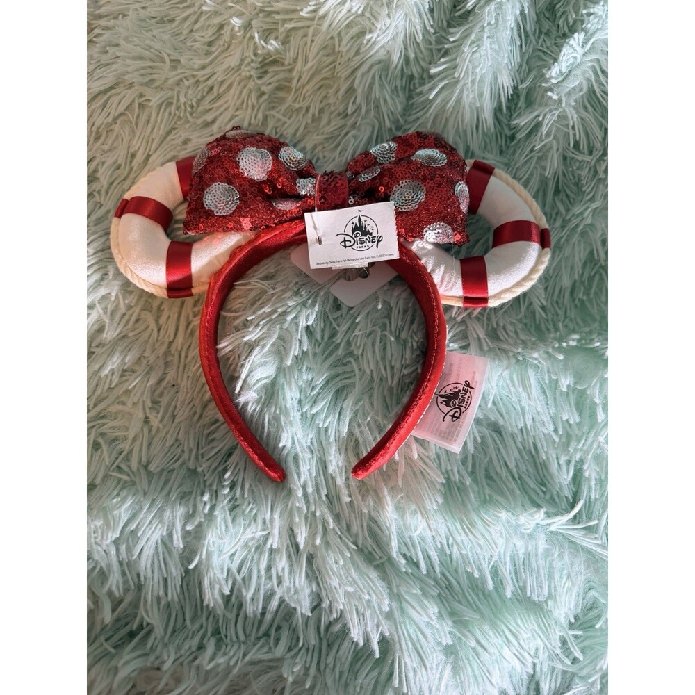 Disney Cruise Line Dcl Anchor Mickey Ears New Red Bouie Life Preserver Minnie￼